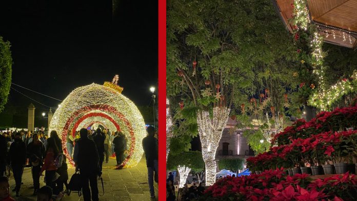Más de 800 mil luces iluminaron Morelia este 1° de diciembre