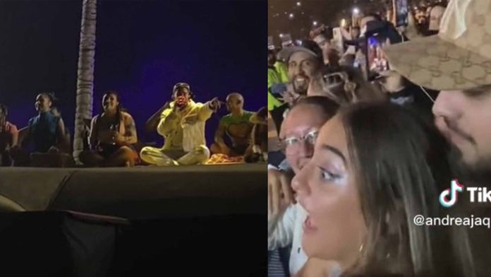 Bad Bunny bendiciones a bebé de mujer embarazada en su concierto de Monterrey