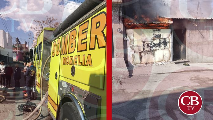 Dos personas heridas deja incendio en una vivienda de Morelia