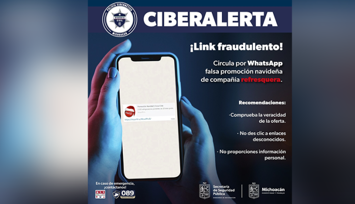 SSP alerta sobre virus en redes sociales disfrazado de promoción de Coca-Cola