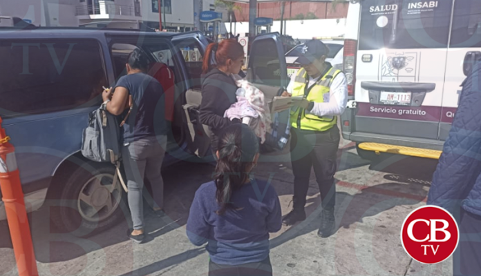 Tránsito y Movilidad escoltan a conductor con su hija de 4 meses grave