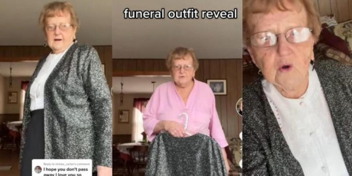VIDEO: Abuelita modela en TikTok el outfit que usará en su funeral