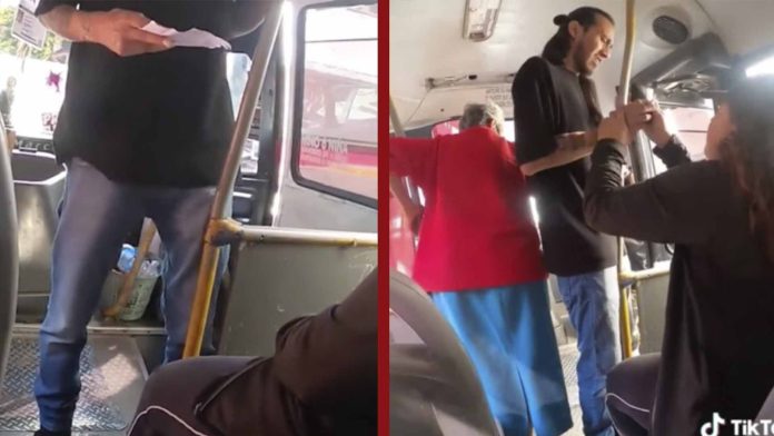 Asaltante olvida lo que iba a decir y los pasajeros lo echan del microbús