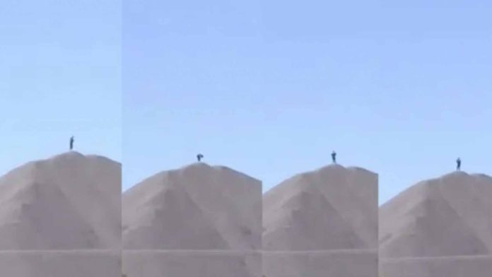 Captan a supuesto gigante en un cerro de Aguascalientes