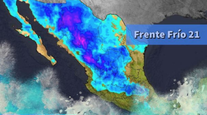Frente Frío 21 permanece con bajas temperaturas en México