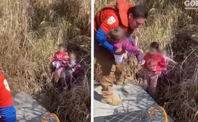Salvan a tres niñas migrantes de ser arrastradas por el Río Bravo