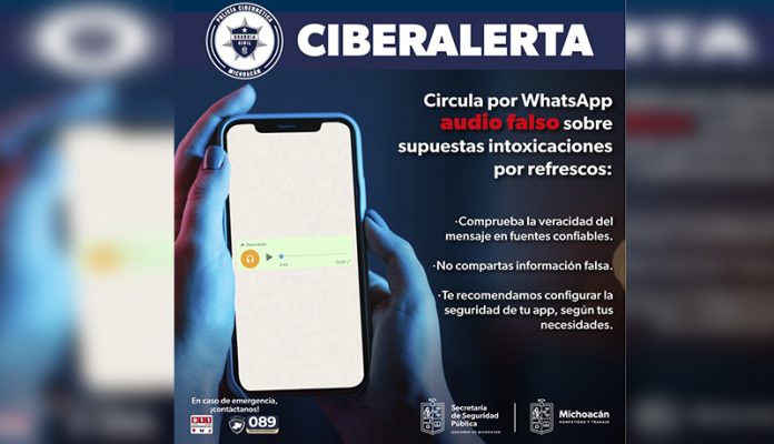 Falsa información sobre refrescos envenenados en redes sociales