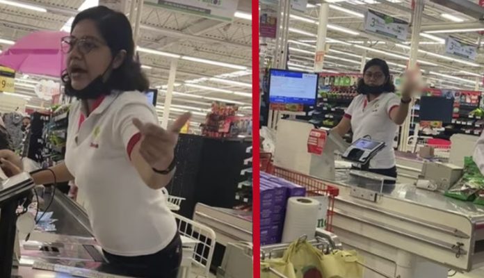 Video: Por supuesta amenaza cajera de Soriana pelea con clientas 