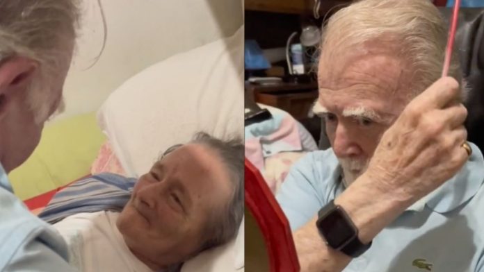 VIDEO: Abuelito se arregla cada día desde hace 15 años para su esposa que perdió la memoria