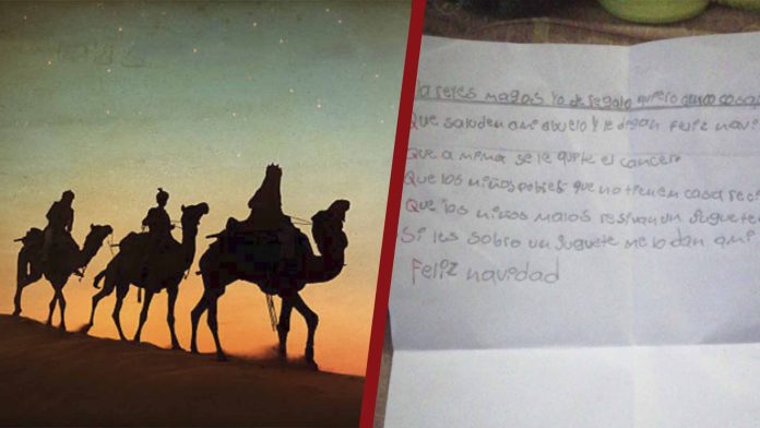 Niño con Síndrome de Down pide a los Reyes Magos que su mamá se cure del cáncer