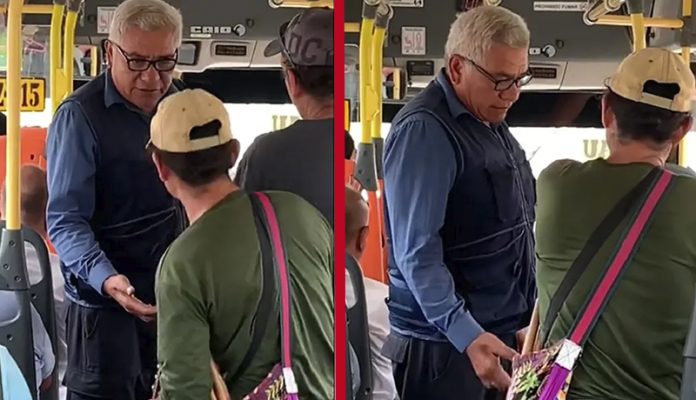 Video: Chofer de autobús exige a músico pagar pasaje 