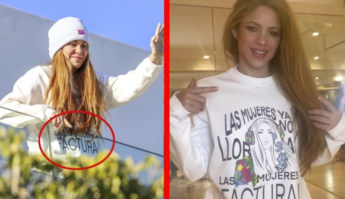 Shakira lanza a la venta “sudadera de la venganza”