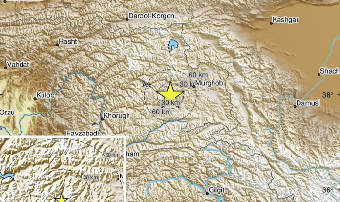 Se registro terremoto de 7.1 en China y Tayikistán