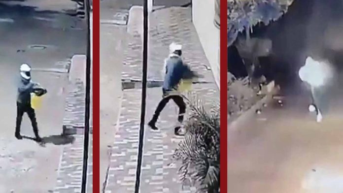 Hombre intenta quemar un negocio y se prende fuego a sí mismo por accidente
