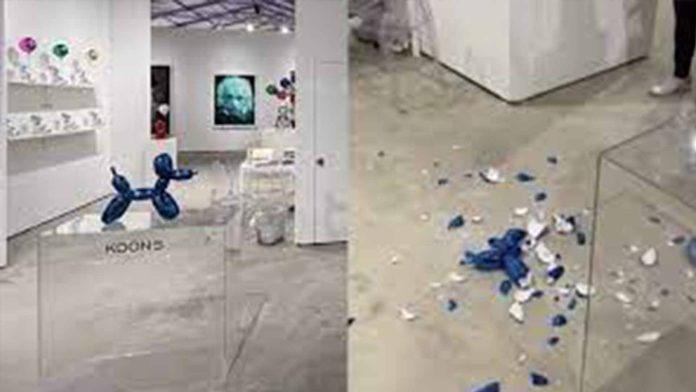 Mujer rompe escultura valorada en 42 mil dólares