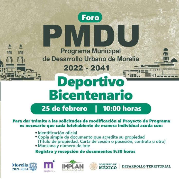 Convoca IMPLAN a ejidatarios de Santiaguito a foro especial para recibir propuestas