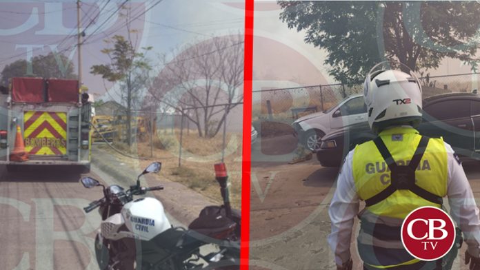 Incendio de pasto moviliza a bomberos y policías al norte de Morelia
