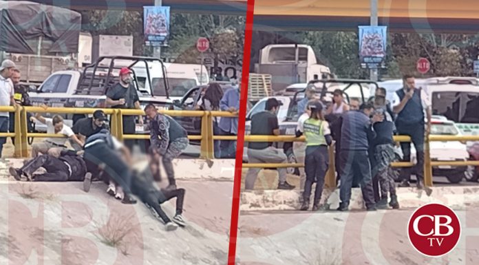 Tránsitos evitan que un joven se aventara del puente en salida a Charo