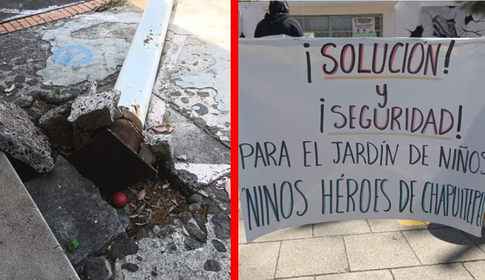 Jardín de Niños de Morelia se está derrumbando, maestras temen por la integridad de sus alumnos
