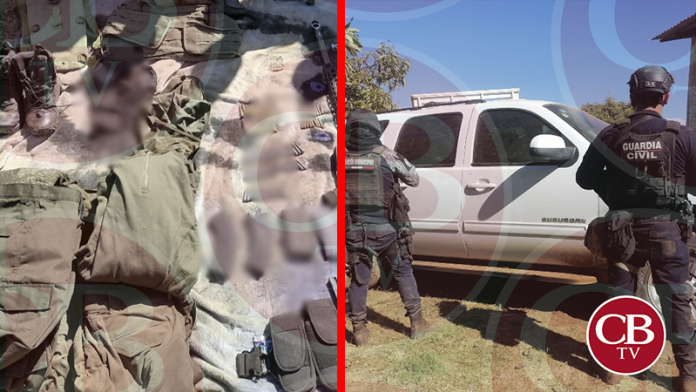 En operativo en Uruapan deja 5 detenidos, 4 fusiles y 7 vehículos asegurados