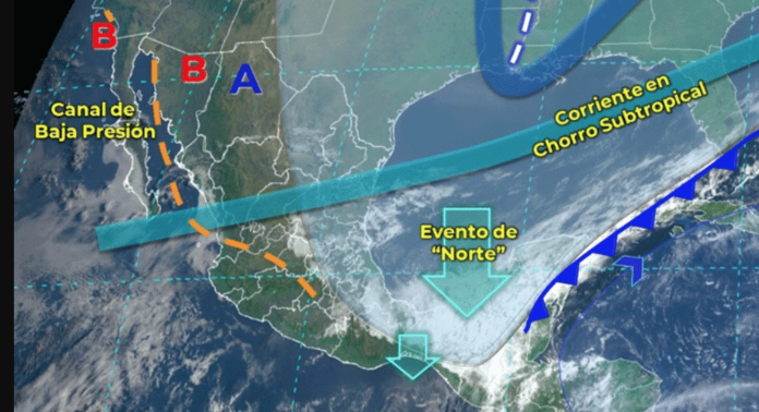 El frente frío numero 41 se desplazara por México, se espera lluvias torrenciales