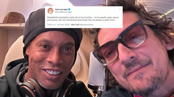 León Larregui cumple el sueño de conocer a Ronaldinho
