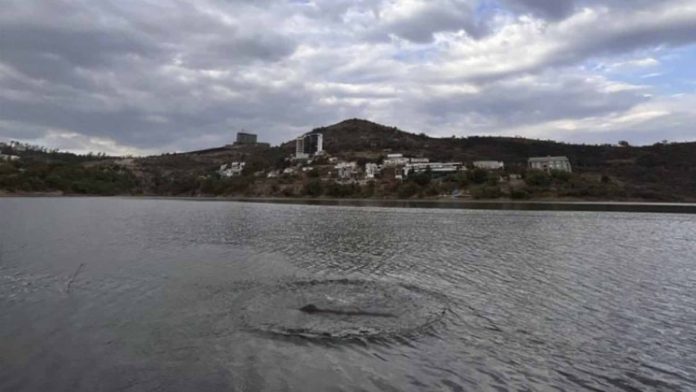 Reportan avistamiento de supuesto dinosaurio en presa de Edomex