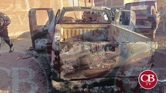 Tres ejecutados y dos camionetas incendiadas en Tarímbaro