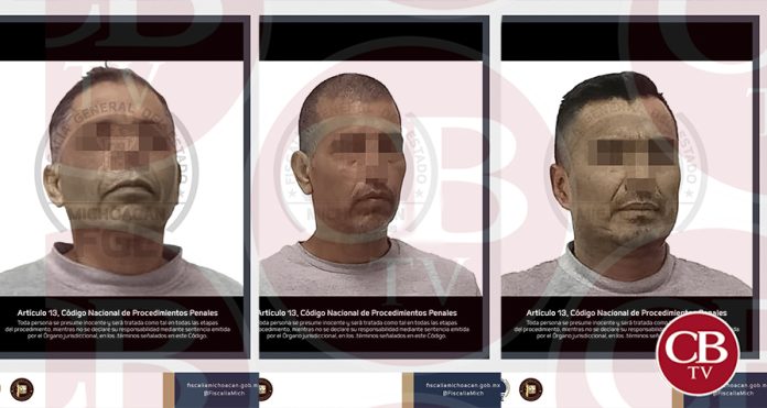 En colaboración con las autoridades de Sonora, la Fiscalía de Michoacán detuvo a tres personas relacionadas en multihomicidio de policías municipales, ocurrido en Cananea