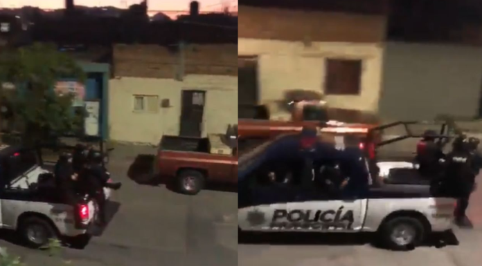Policías disparan para escapar de una riña
