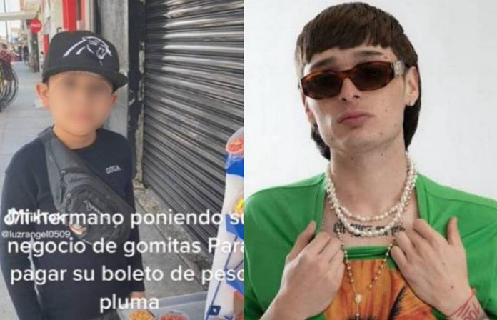 Niño pone puesto de gomitas