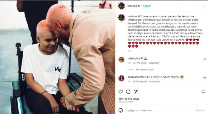Maluma está de luto, se despide de su 