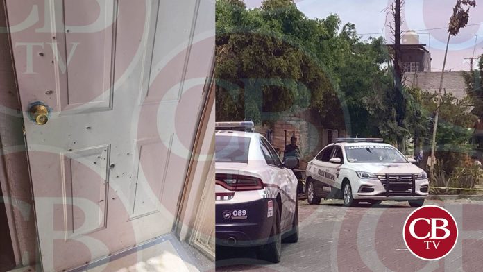 Balean la fachada de una vivienda en Numaran