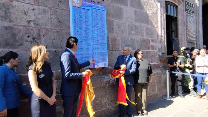 Develan programación para el 482 Aniversario de Morelia