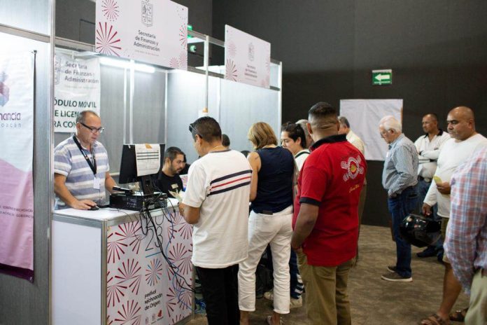 Expidió SFA casi 2 mil licencias de conducir en módulo del Festival Michoacán de Origen