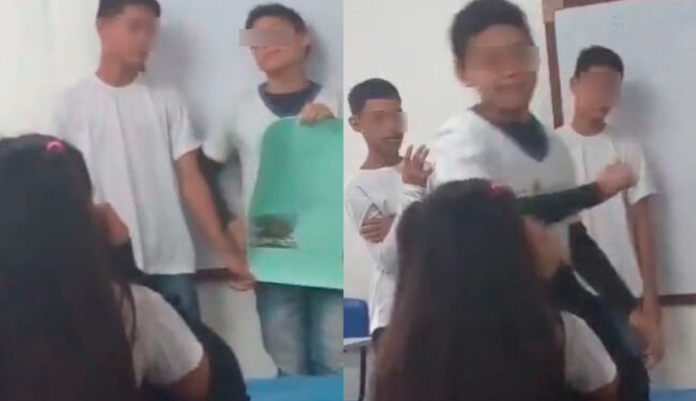 Viral: Alumno apuñala en la cara compañero durante exposición