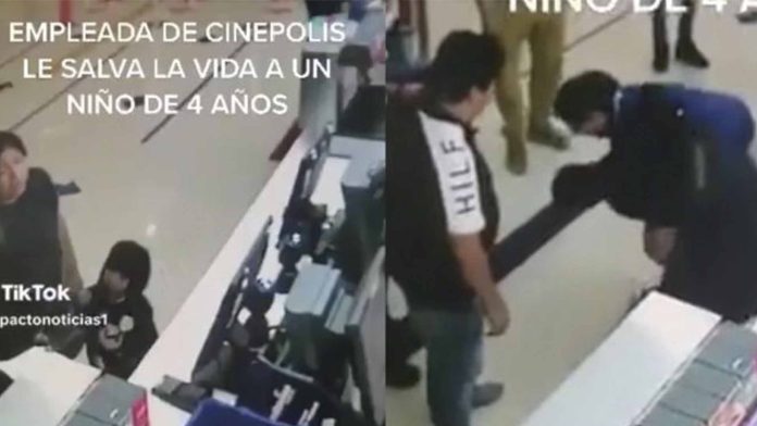 Empleada de cine salva la vida a niño de 4 años que se estaba ahogando