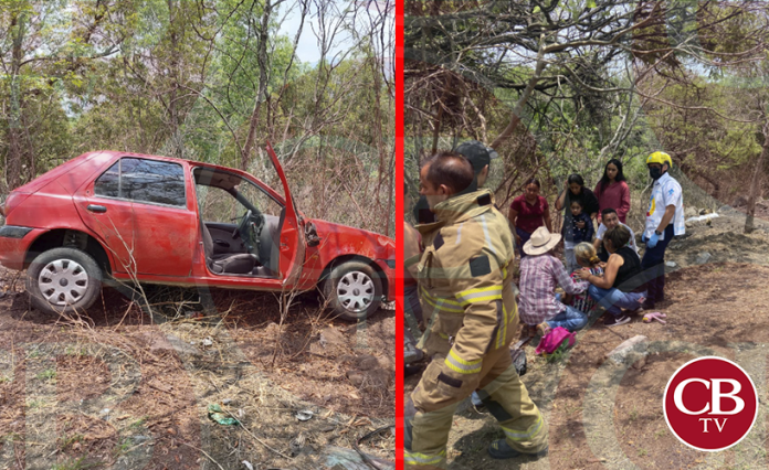 Se salen de la carretera y casi se matan al sur de Morelia