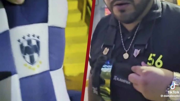 Guardia de seguridad le niega entrada a un niño al estadio por llegar un gorro de rayados