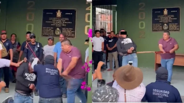 Video: Pobladores castigan a extorsionador con latigazos