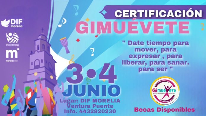 Invitan Imcufide y DIF Morelia a certificación Gimuévete