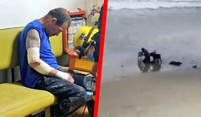Video: Hombre sufre brutal ataque de perros en Tijuana