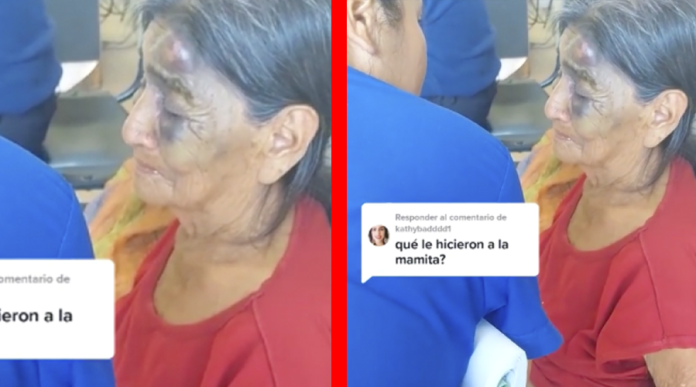 Abuelita es golpeada por su marido por ponerle mucha sal al arroz