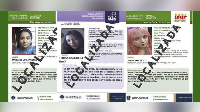 Localiza FGE a tres personas reportadas como desaparecidas en Queréndaro, Sahuayo y Tarímbaro