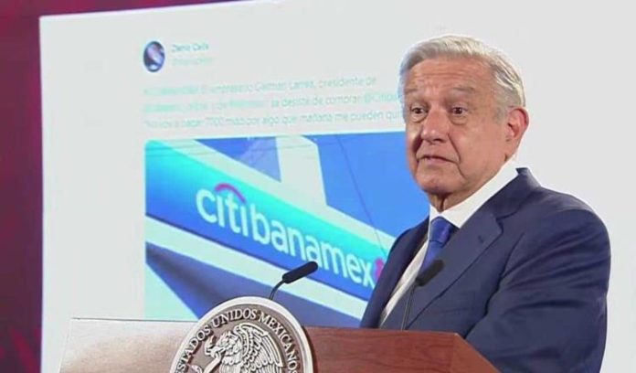AMLO reitera la posibilidad de adquirir Banamex