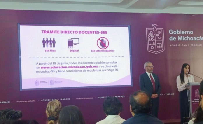 Entregarán plazas definitivas a más de 7 mil trabajadores educativos de Michoacán