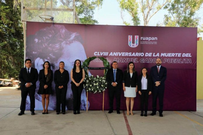Ayuntamiento de Uruapan encabeza el 158 aniversario luctuoso del general Manuel García Pueblita