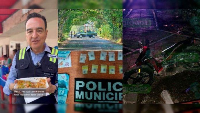 Alcalde de Zamora, más ocupado por grabarse en los “taquitos suaves” que por ejecuciones, adicciones y accidentes viales