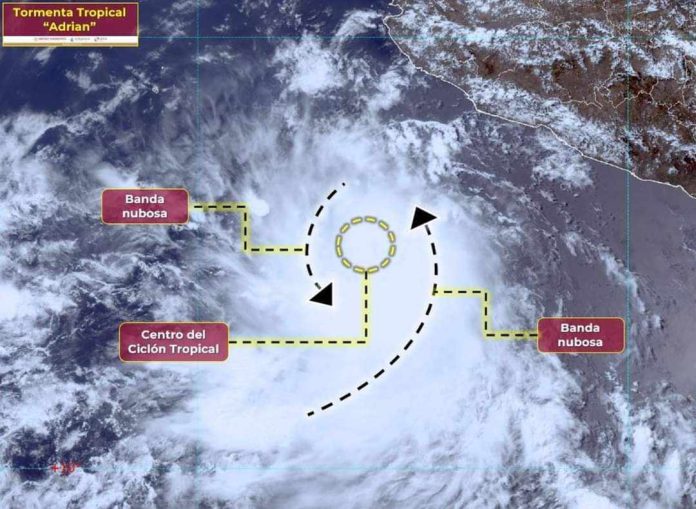 PCM pide a ciudadanos tomar precauciones ante formación de la tormenta tropical “Adrián”