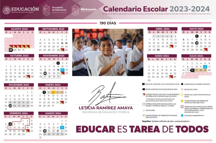 Ya hay calendario oficial para el ciclo escolar 2023-2024: SEE
